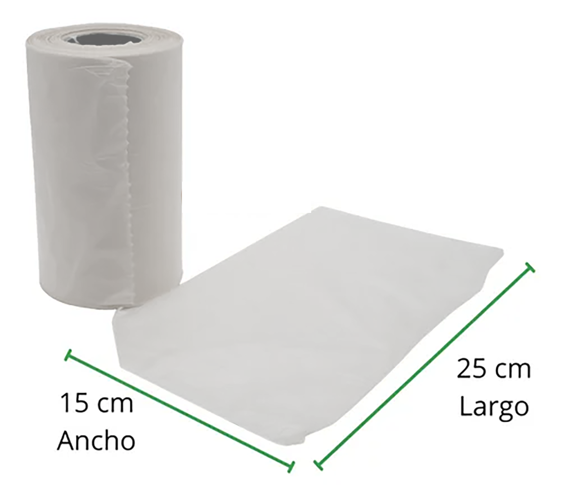 BOLSA ROLLO NATURAL 1/4 KILOS 15X25
