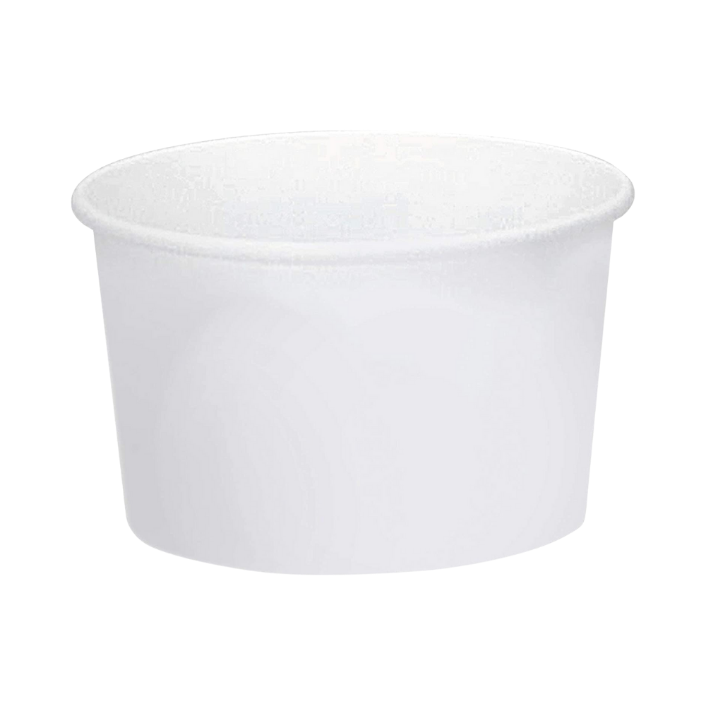 Contenedor papel 08 oz blanco Linea D