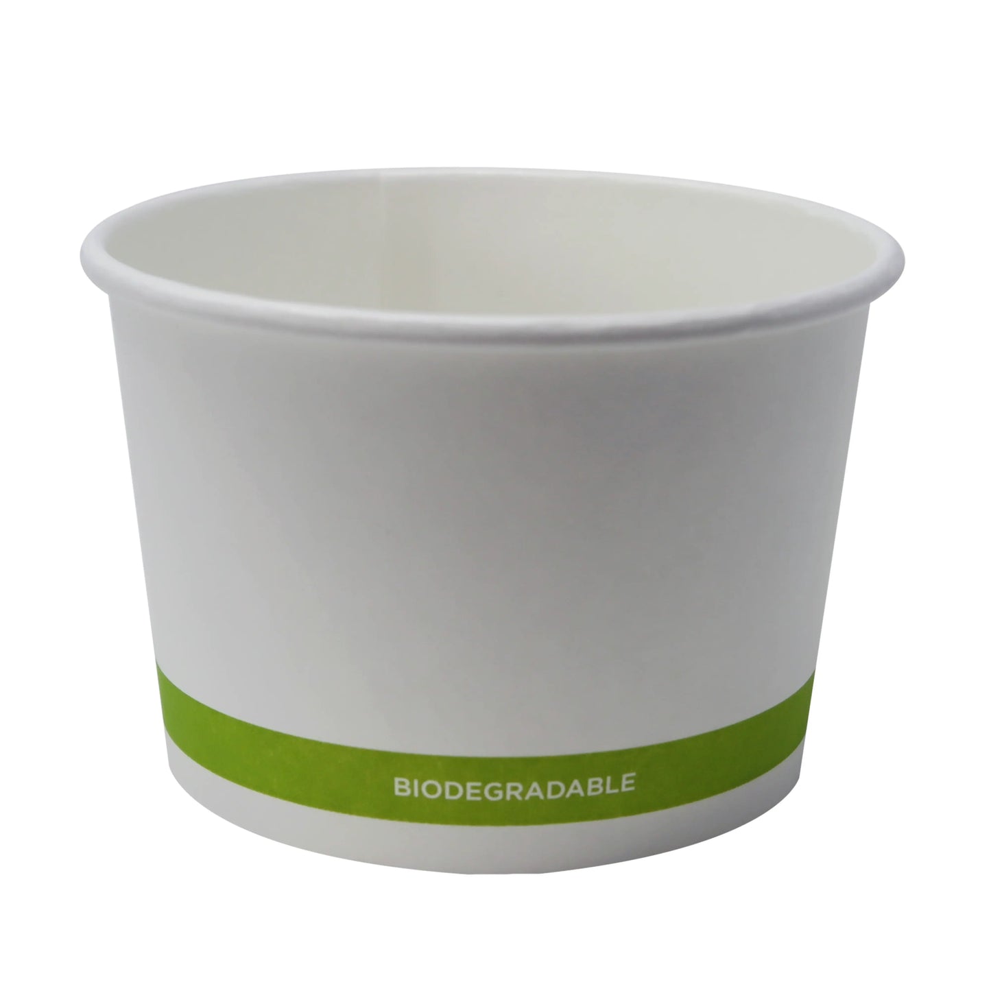 Contenedor papel 16 oz blanco compostable - Linea G