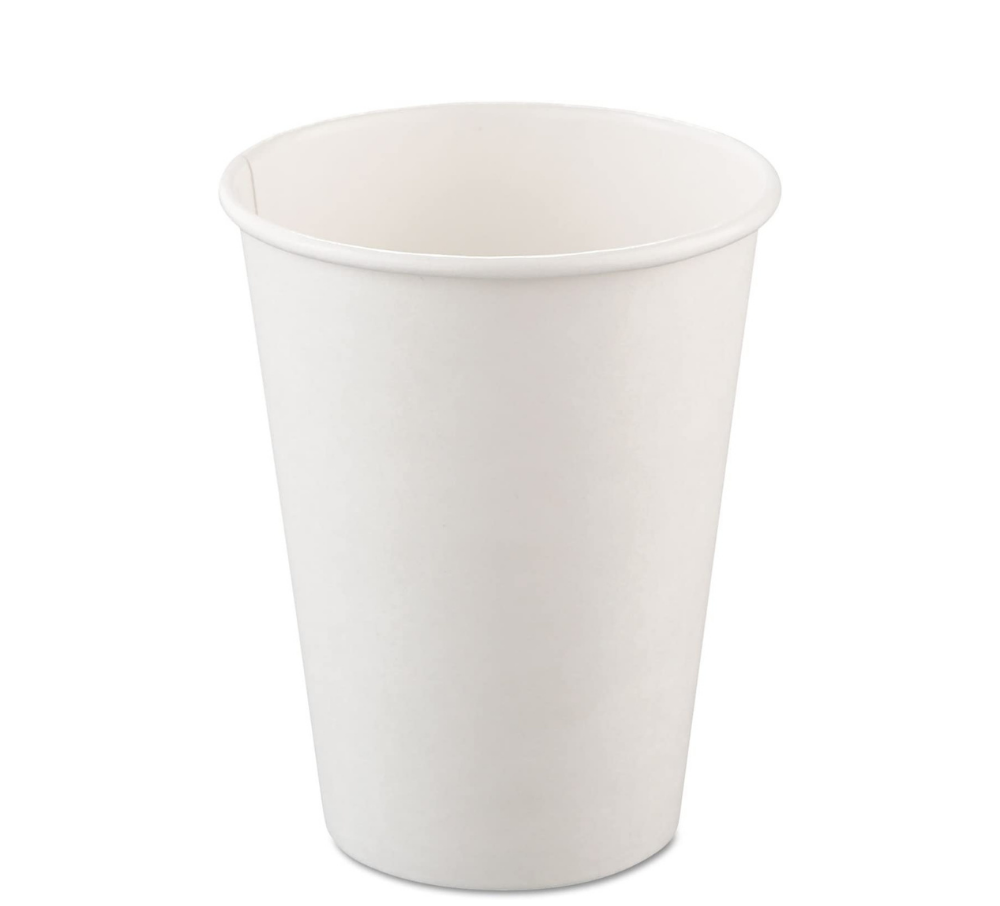 Vaso bebida caliente papel 12 oz blanco - Linea D