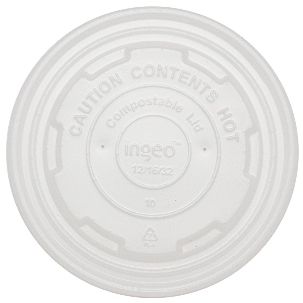 Tapa compostable CPLA Linea G