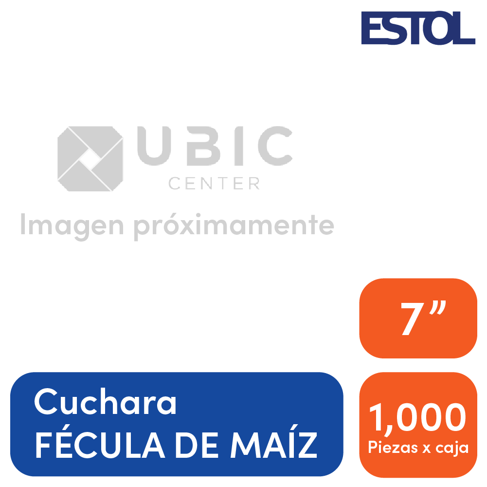 Cuchara compostable color beige natural de 7 pulgadas