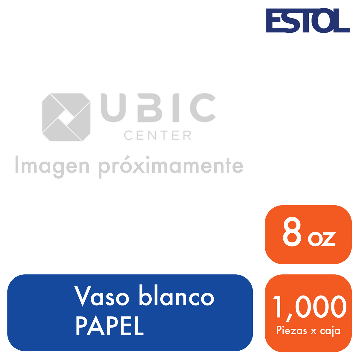 Paquete de 100 vasos desechables de papel blanco de 8 oz – Taza