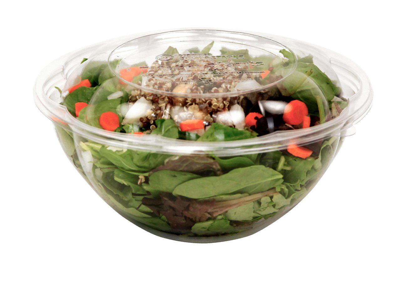 Ensaladera transparente compostable 24 oz