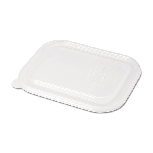 Tapa compostable transparente para contenedores de 24 a 32 oz