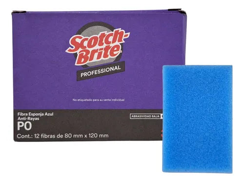 FIBRA SCOTH AZUL P0 3M CERO RAYAS