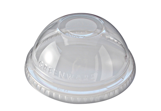 Tapa compostable domo con orificio - Linea B