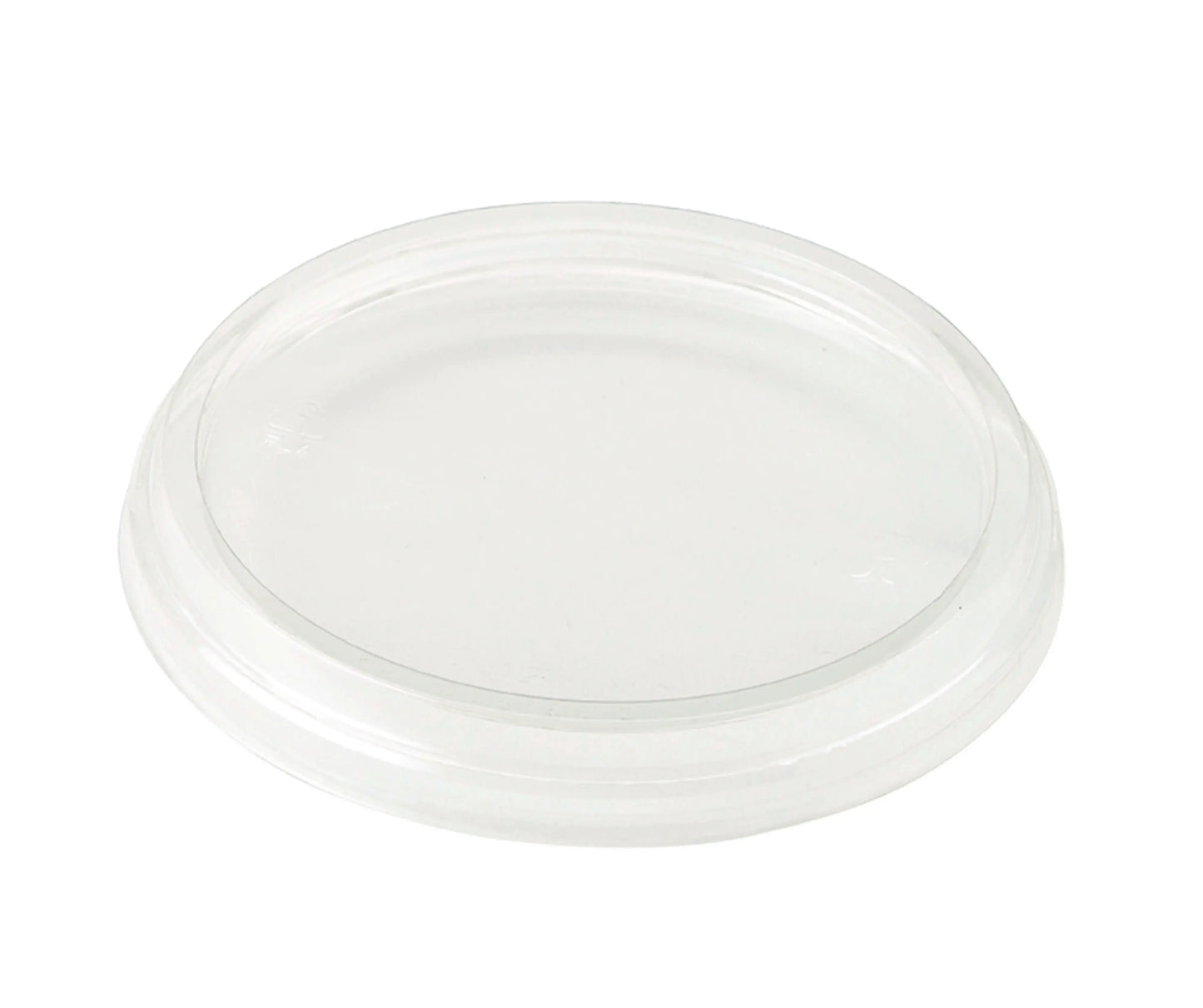 Tapa envsase PLA redondo 8 a 32 oz biodegradable C/1000