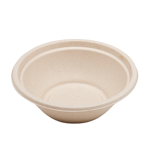 Tazon compostable, color cafe natural, de 24 oz