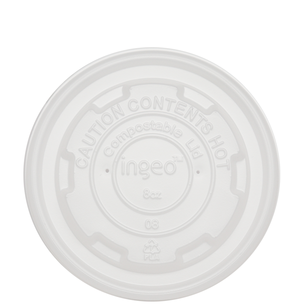 Tapa compostable CPLA  Linea D