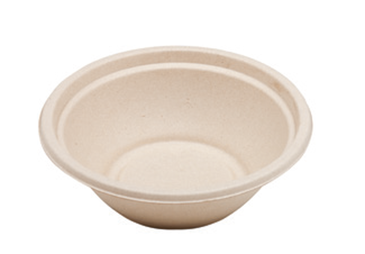 Tazon compostable, color cafe natural, de 24 oz