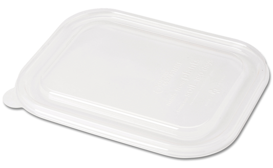 Tapa compostable transparente para contenedores de 24 a 32 oz