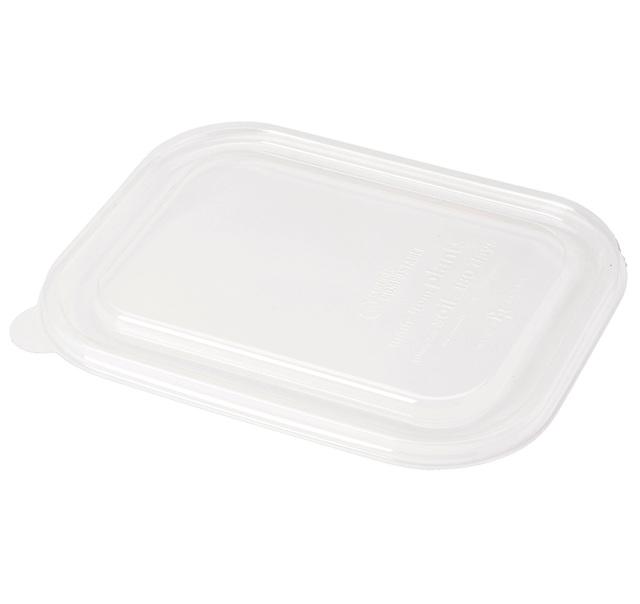 Tapacompostable transparente para contenedor de 17 oz