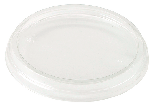 Tapa envsase PLA redondo 8 a 32 oz biodegradable C/1000