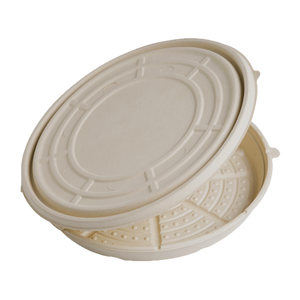 Caja de pizza 12 pulgadas - Biodegradable - Paja de trigo.